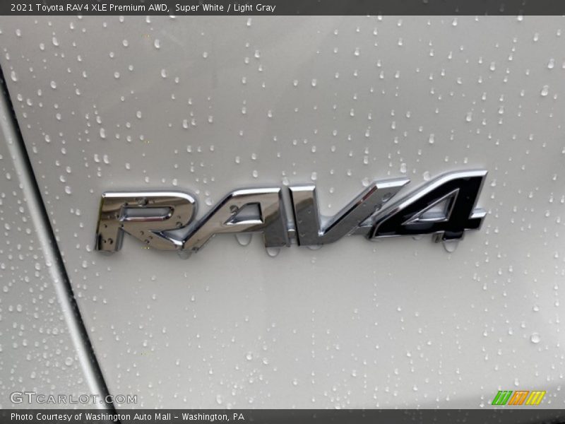Super White / Light Gray 2021 Toyota RAV4 XLE Premium AWD