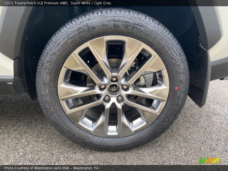 Super White / Light Gray 2021 Toyota RAV4 XLE Premium AWD