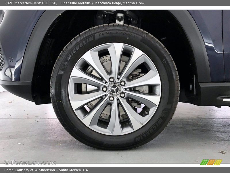 Lunar Blue Metallic / Macchiato Beige/Magma Grey 2020 Mercedes-Benz GLE 350