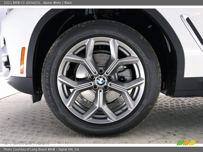 Alpine White / Black 2021 BMW X3 sDrive30i