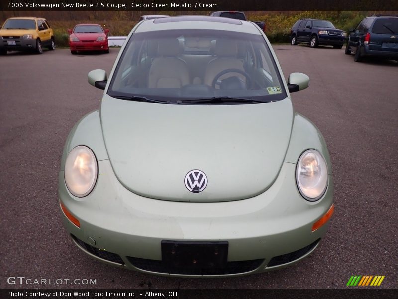 Gecko Green Metallic / Cream 2006 Volkswagen New Beetle 2.5 Coupe