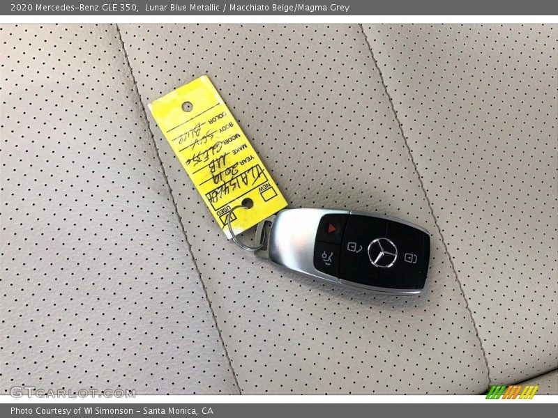 Lunar Blue Metallic / Macchiato Beige/Magma Grey 2020 Mercedes-Benz GLE 350