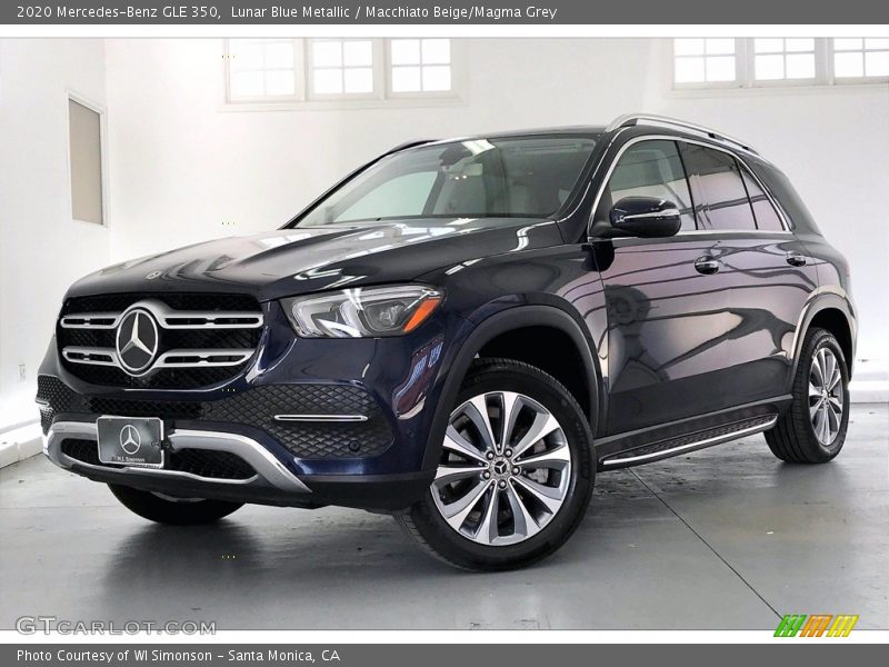 Lunar Blue Metallic / Macchiato Beige/Magma Grey 2020 Mercedes-Benz GLE 350