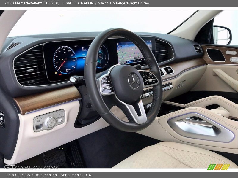 Lunar Blue Metallic / Macchiato Beige/Magma Grey 2020 Mercedes-Benz GLE 350