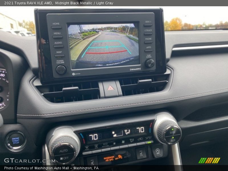 Midnight Black Metallic / Light Gray 2021 Toyota RAV4 XLE AWD