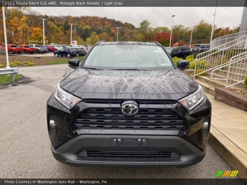 Midnight Black Metallic / Light Gray 2021 Toyota RAV4 XLE AWD