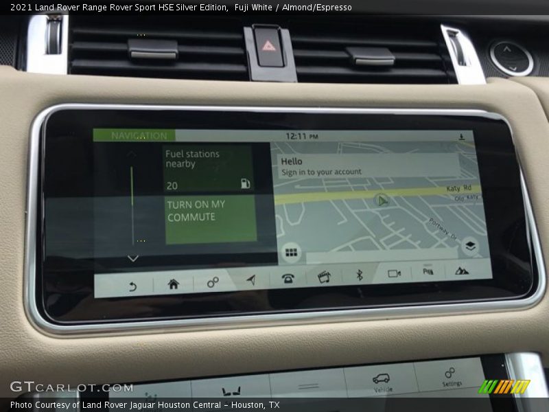 Navigation of 2021 Range Rover Sport HSE Silver Edition