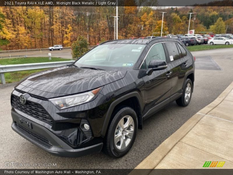Midnight Black Metallic / Light Gray 2021 Toyota RAV4 XLE AWD