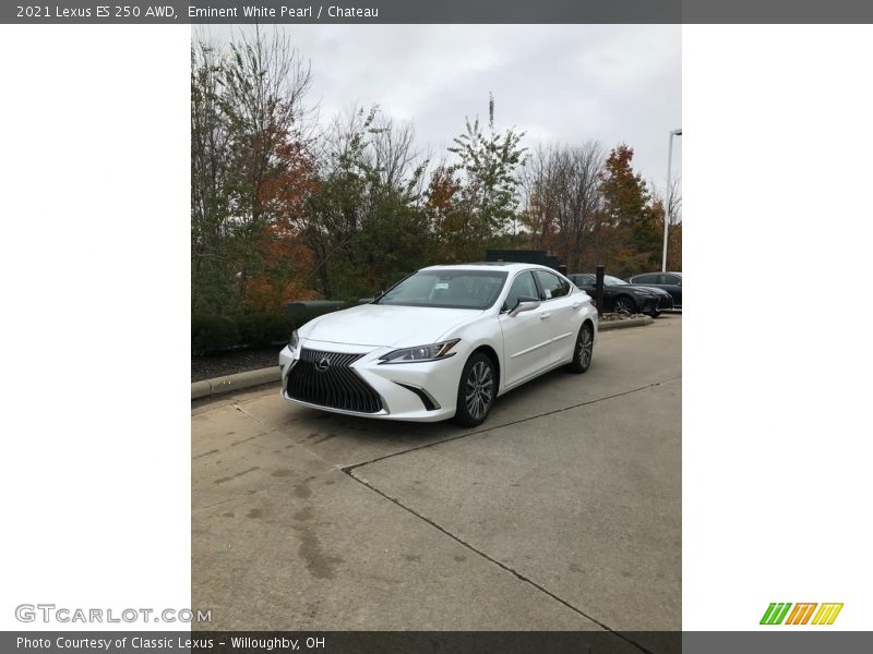 Eminent White Pearl / Chateau 2021 Lexus ES 250 AWD