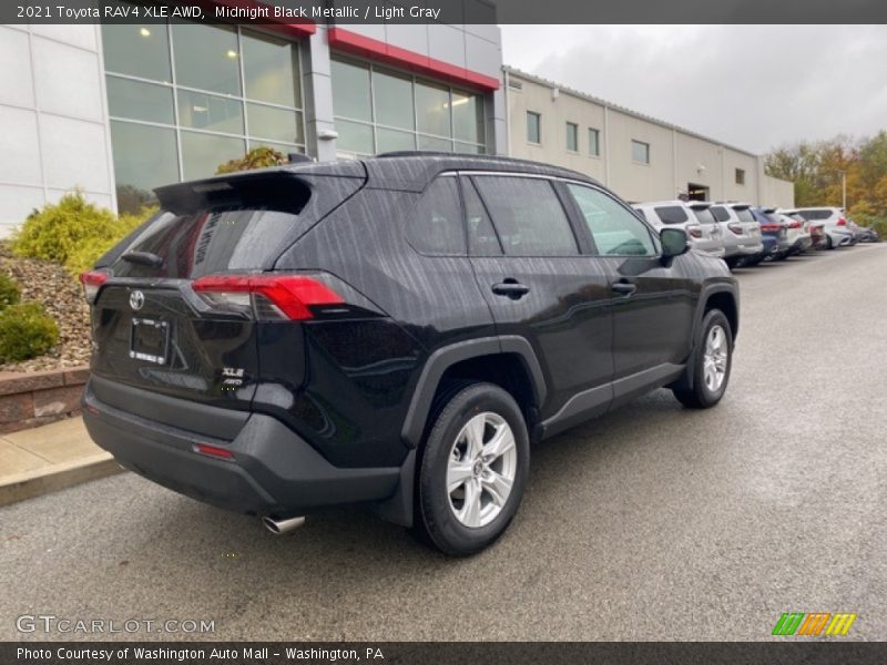 Midnight Black Metallic / Light Gray 2021 Toyota RAV4 XLE AWD