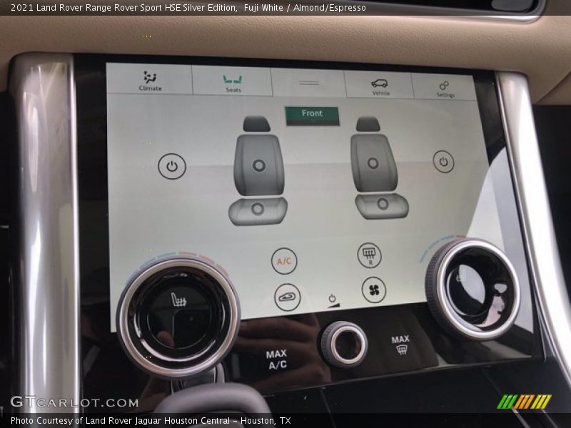 Controls of 2021 Range Rover Sport HSE Silver Edition