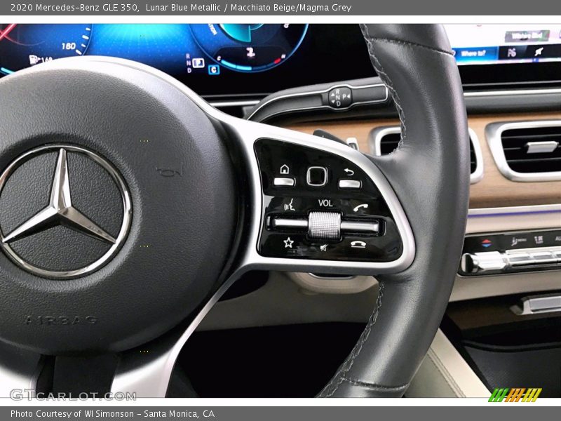 Lunar Blue Metallic / Macchiato Beige/Magma Grey 2020 Mercedes-Benz GLE 350