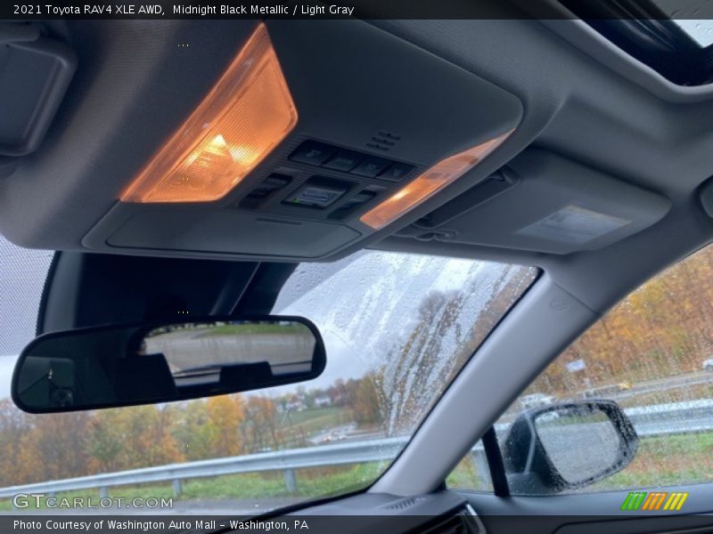 Midnight Black Metallic / Light Gray 2021 Toyota RAV4 XLE AWD