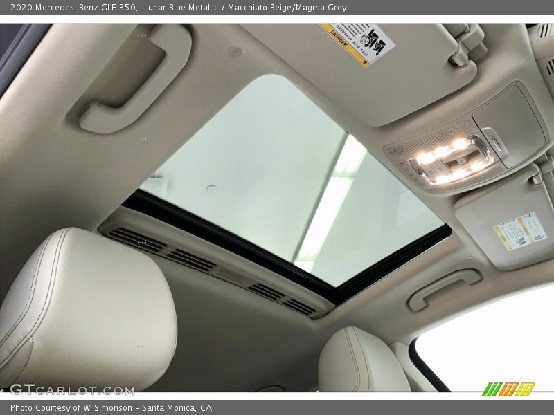 Lunar Blue Metallic / Macchiato Beige/Magma Grey 2020 Mercedes-Benz GLE 350