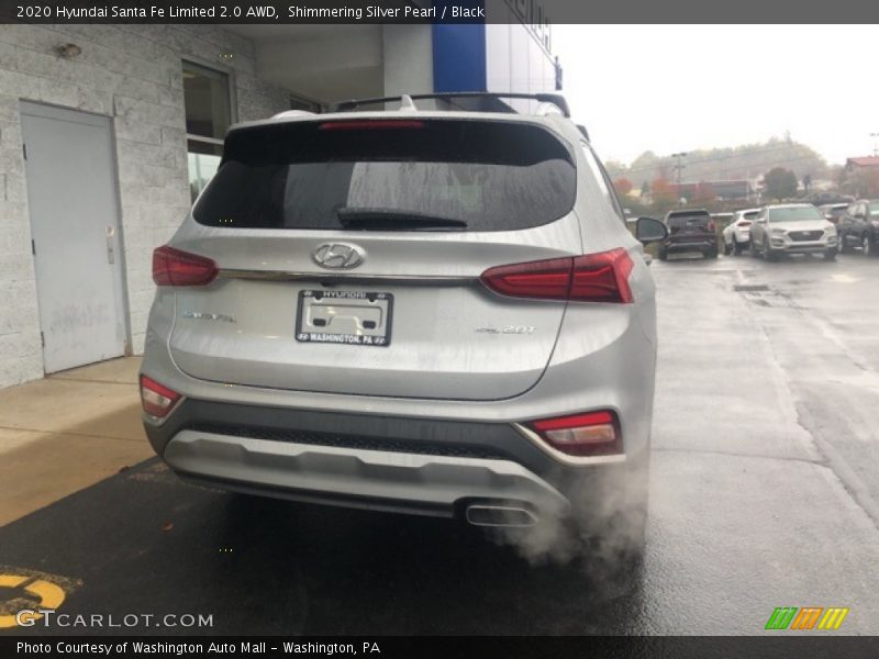 Shimmering Silver Pearl / Black 2020 Hyundai Santa Fe Limited 2.0 AWD