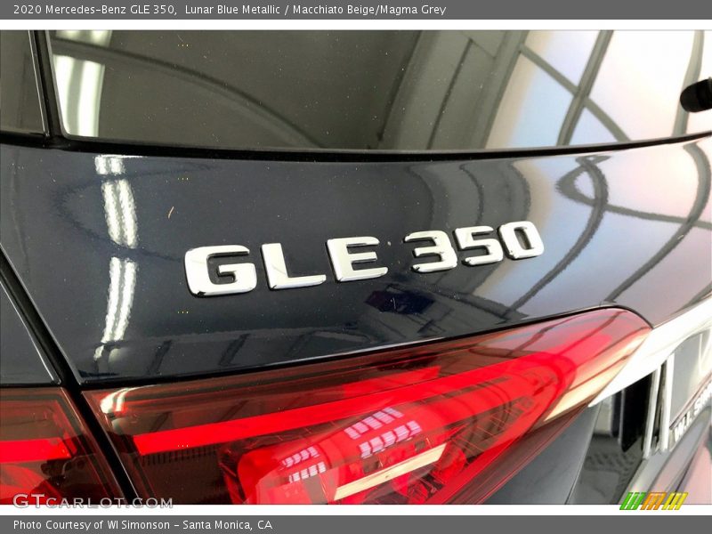 Lunar Blue Metallic / Macchiato Beige/Magma Grey 2020 Mercedes-Benz GLE 350