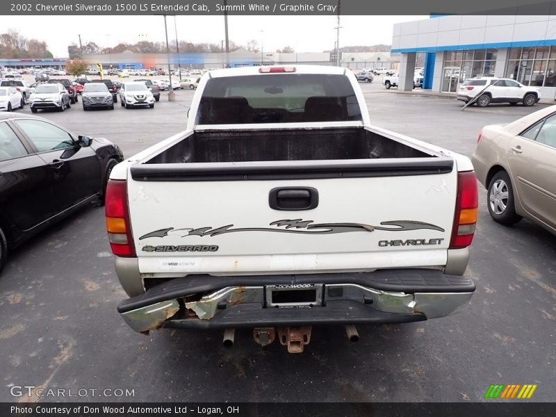 Summit White / Graphite Gray 2002 Chevrolet Silverado 1500 LS Extended Cab