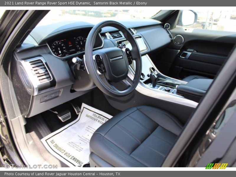  2021 Range Rover Sport HSE Dynamic Ebony Interior