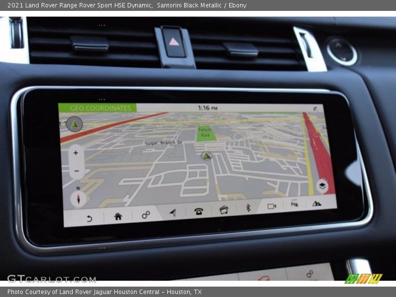 Navigation of 2021 Range Rover Sport HSE Dynamic