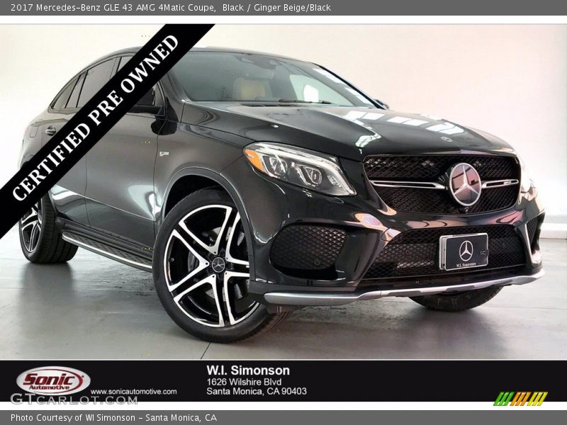 Black / Ginger Beige/Black 2017 Mercedes-Benz GLE 43 AMG 4Matic Coupe