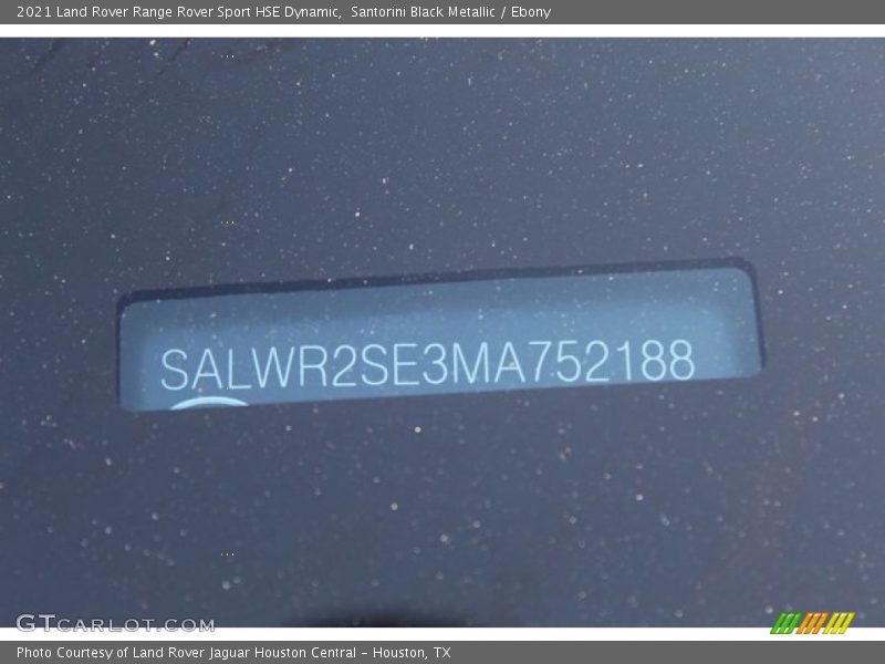 Santorini Black Metallic / Ebony 2021 Land Rover Range Rover Sport HSE Dynamic