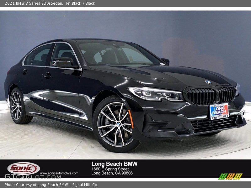 Jet Black / Black 2021 BMW 3 Series 330i Sedan