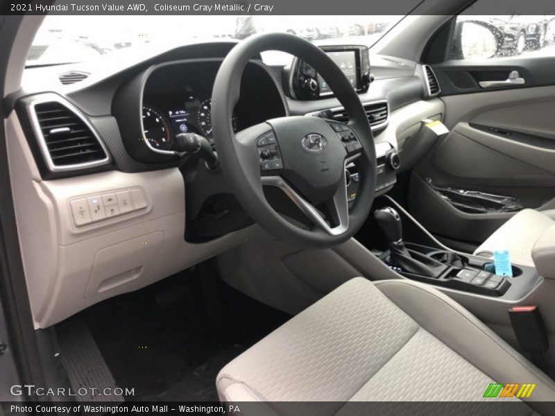 Coliseum Gray Metallic / Gray 2021 Hyundai Tucson Value AWD