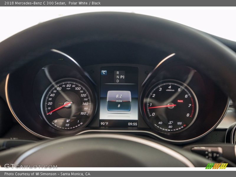 Polar White / Black 2018 Mercedes-Benz C 300 Sedan