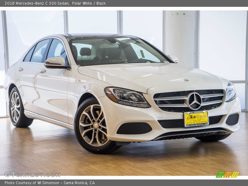 Polar White / Black 2018 Mercedes-Benz C 300 Sedan