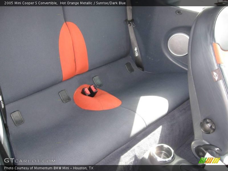 Hot Orange Metallic / Sunrise/Dark Blue 2005 Mini Cooper S Convertible
