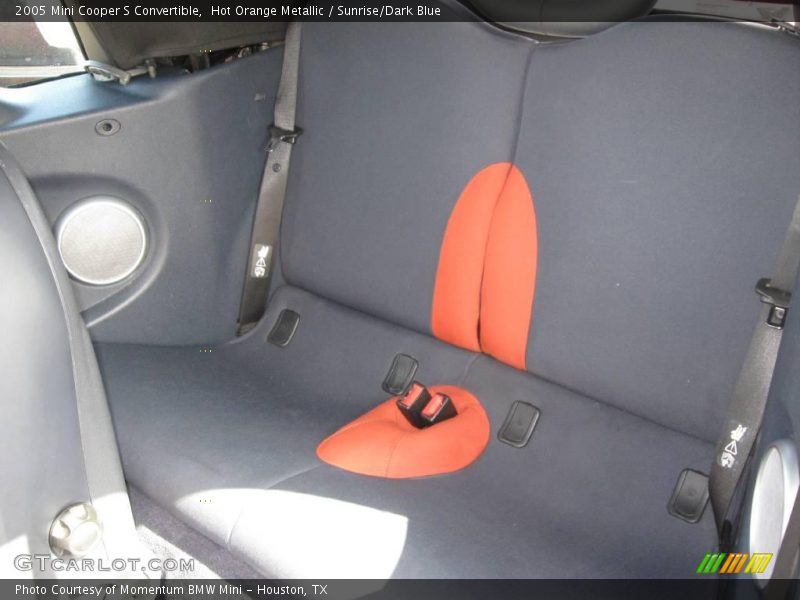 Hot Orange Metallic / Sunrise/Dark Blue 2005 Mini Cooper S Convertible