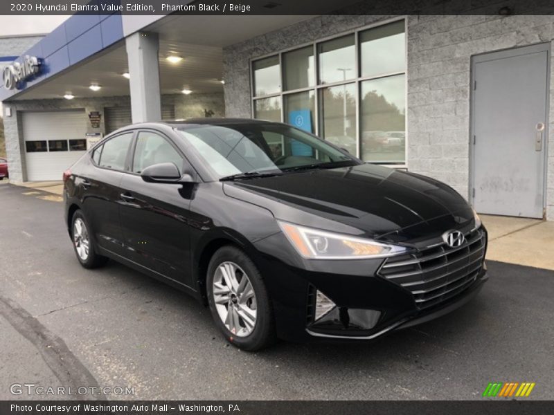 Phantom Black / Beige 2020 Hyundai Elantra Value Edition