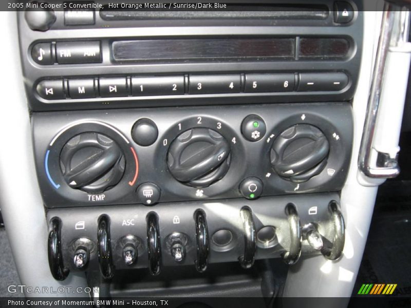 Hot Orange Metallic / Sunrise/Dark Blue 2005 Mini Cooper S Convertible