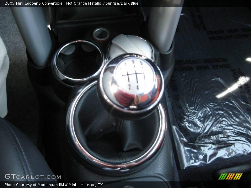 Hot Orange Metallic / Sunrise/Dark Blue 2005 Mini Cooper S Convertible