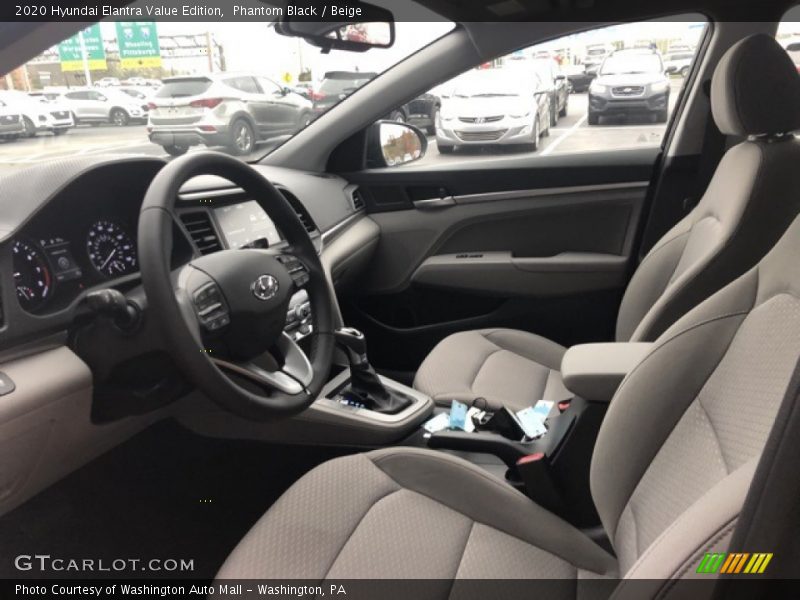 Phantom Black / Beige 2020 Hyundai Elantra Value Edition