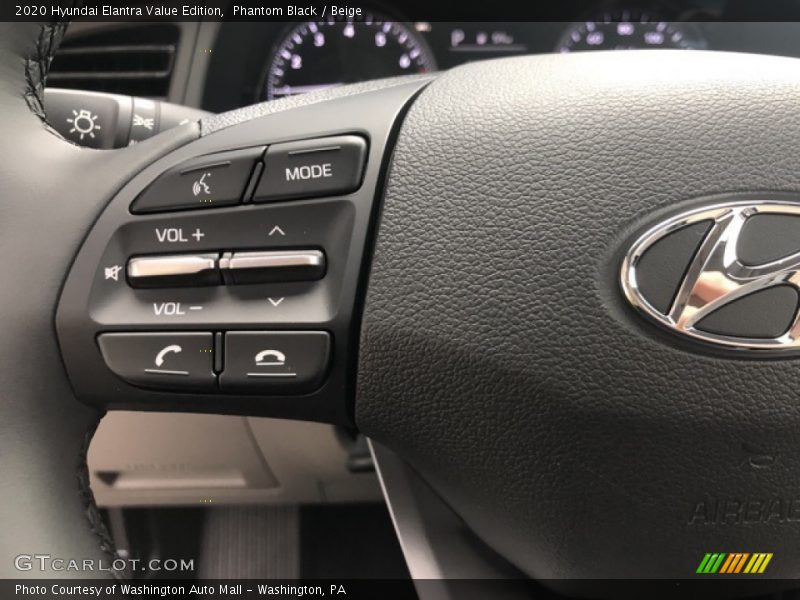 Phantom Black / Beige 2020 Hyundai Elantra Value Edition