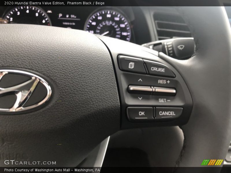 Phantom Black / Beige 2020 Hyundai Elantra Value Edition