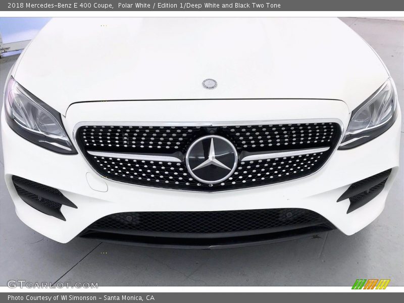 Polar White / Edition 1/Deep White and Black Two Tone 2018 Mercedes-Benz E 400 Coupe