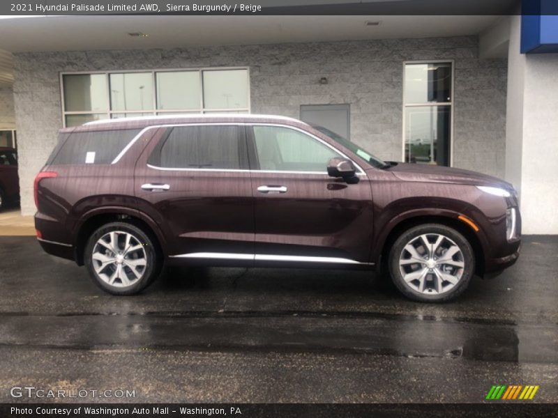  2021 Palisade Limited AWD Sierra Burgundy