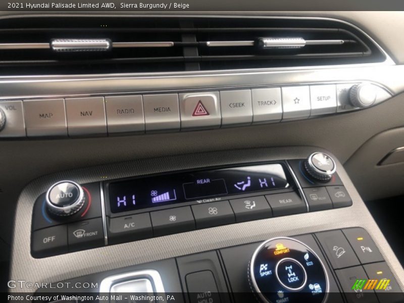 Sierra Burgundy / Beige 2021 Hyundai Palisade Limited AWD