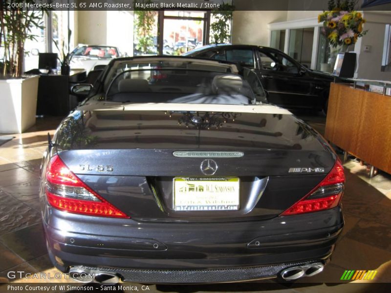 Majestic Black Metallic / Stone 2008 Mercedes-Benz SL 65 AMG Roadster