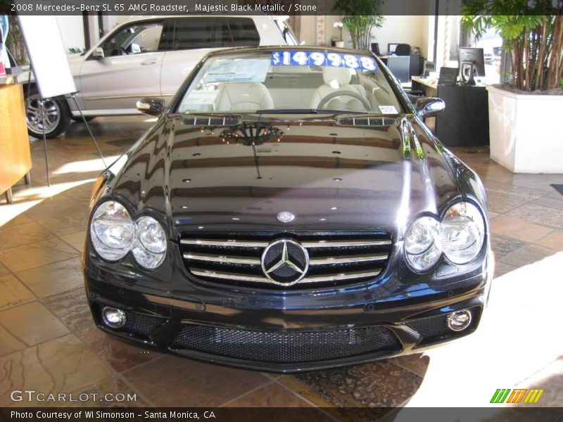 Majestic Black Metallic / Stone 2008 Mercedes-Benz SL 65 AMG Roadster