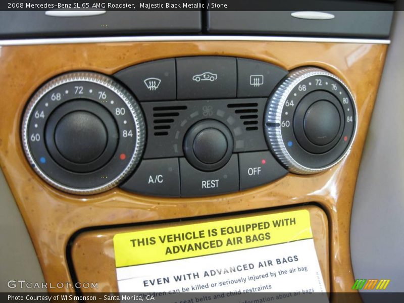 Majestic Black Metallic / Stone 2008 Mercedes-Benz SL 65 AMG Roadster