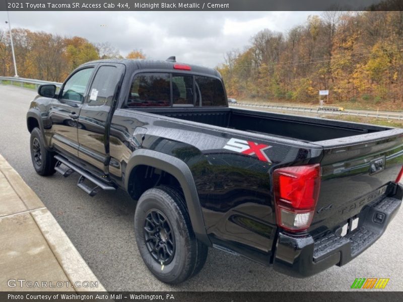 Midnight Black Metallic / Cement 2021 Toyota Tacoma SR Access Cab 4x4