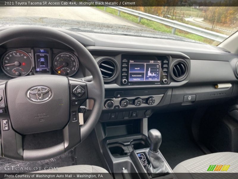 Midnight Black Metallic / Cement 2021 Toyota Tacoma SR Access Cab 4x4