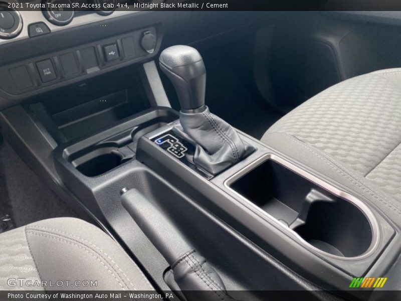 Midnight Black Metallic / Cement 2021 Toyota Tacoma SR Access Cab 4x4