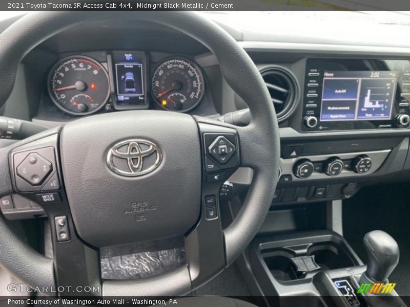 Midnight Black Metallic / Cement 2021 Toyota Tacoma SR Access Cab 4x4
