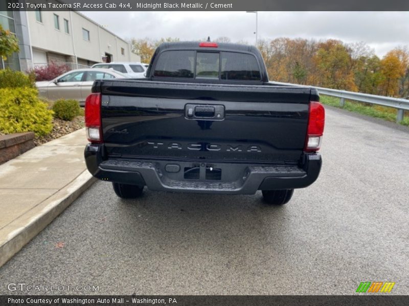 Midnight Black Metallic / Cement 2021 Toyota Tacoma SR Access Cab 4x4