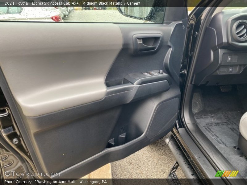 Midnight Black Metallic / Cement 2021 Toyota Tacoma SR Access Cab 4x4