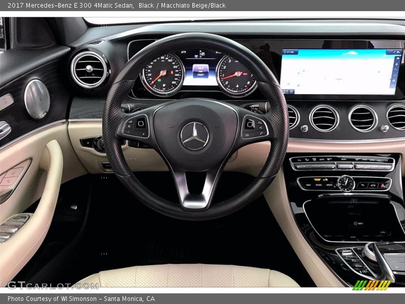 Black / Macchiato Beige/Black 2017 Mercedes-Benz E 300 4Matic Sedan
